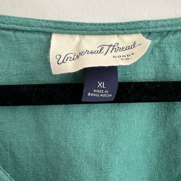 Universal Thread Green Flutter Sleeve Dress - Picture 4 of 6